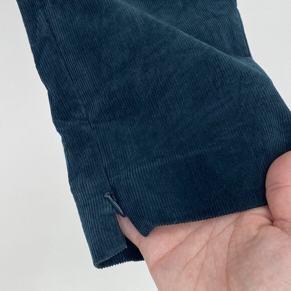 Theory Size 12 Green Poplar High Waist Stretch Oslo Corduroy Skinny Pants - Picture 12 of 15